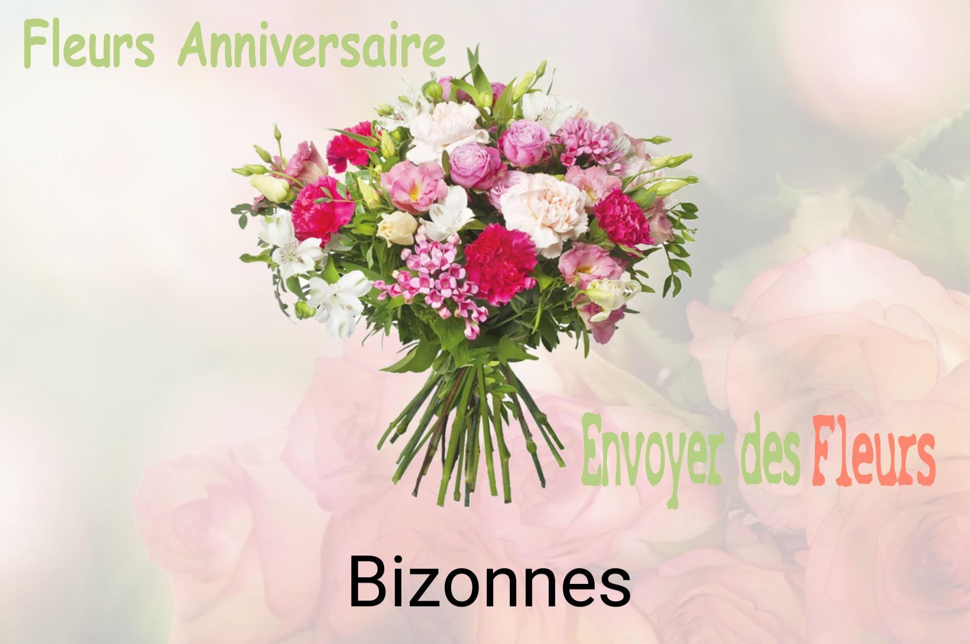 Bouquet de fleurs d’anniversaire livré à Bizonnes
