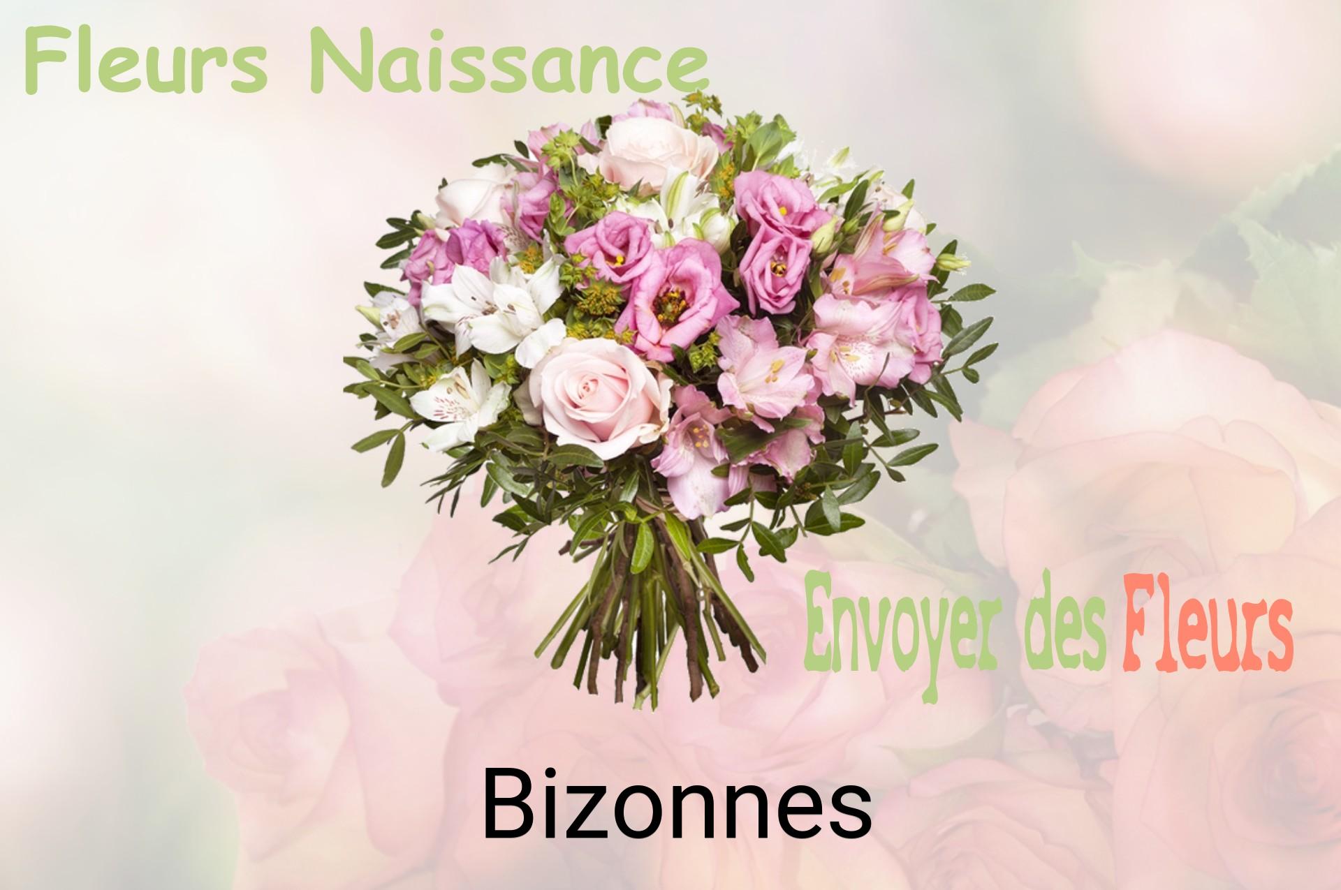 Bouquet de fleurs de naissance livré à Bizonnes